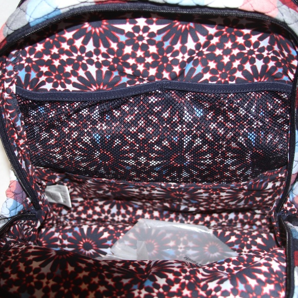 Vera Bradley Campus Backpack in Patriotic Plaid NWT